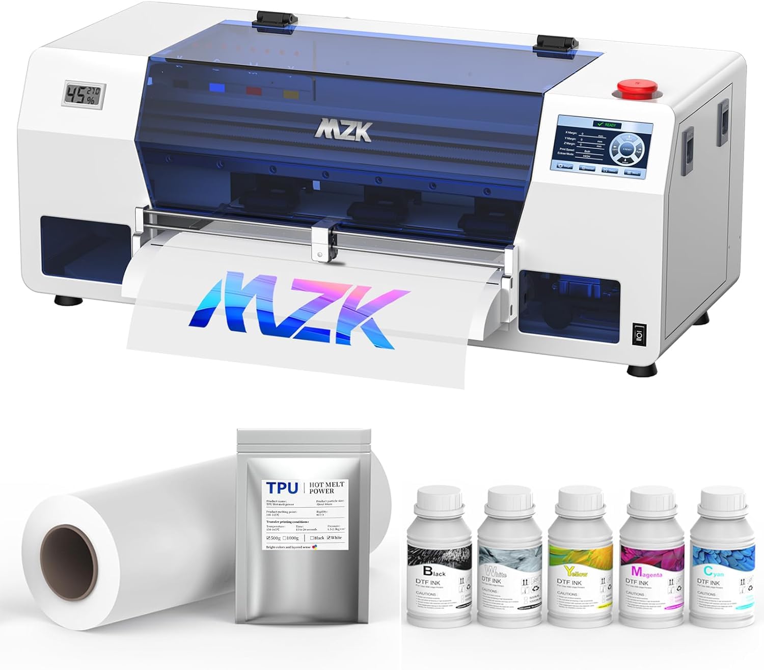 Amazon.com: MZK A3 Plus F1080 DTF Printer(XP600 Gen2),Automatic